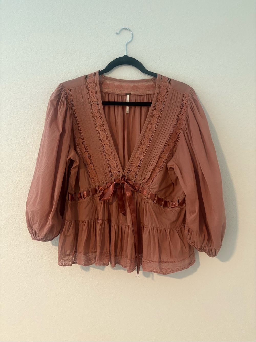 Free People Rosewood Peasant Tunic Blouse - Picture 3 of 9